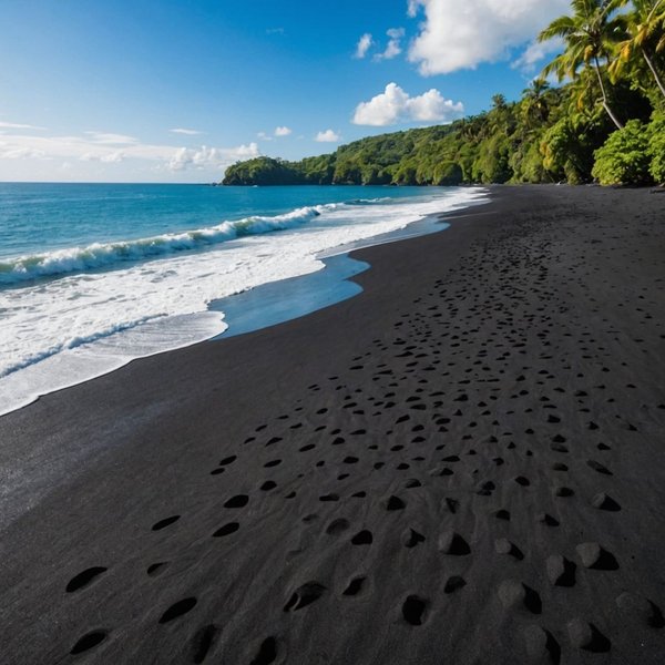 Quelle croisière offre des excursions pour découvrir les plages de sable noir au Costa Rica?